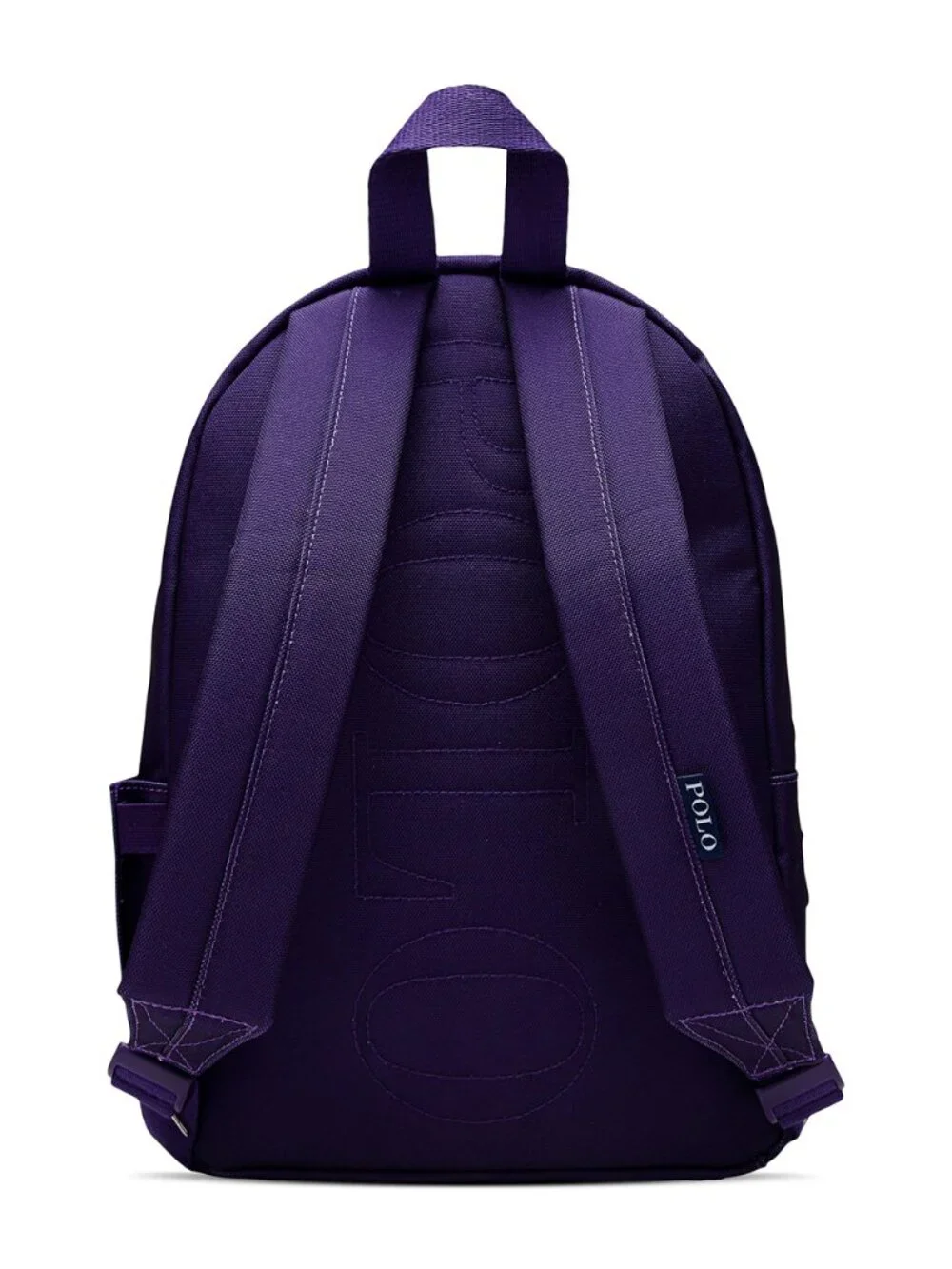 Ralph Lauren Girls Small College Purple Backpack with signature Polo Bear 12x14